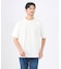 【レイヤード】ストライプ ジャガード 半袖Tシャツ