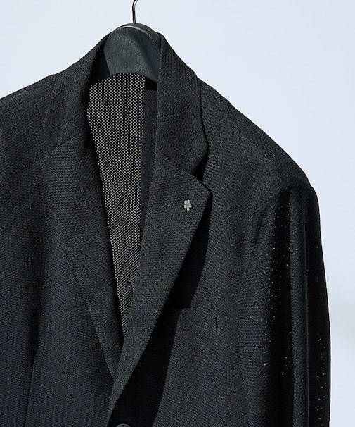 【セットアップ対応/FLEX JACKET】トリコット メッシュジャケット /
