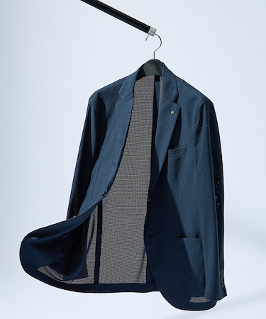 【セットアップ対応/FLEX JACKET】トリコット メッシュジャケット /
