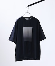 グラデーション グラフィック プリントTシャツ/オーバーサイズ
