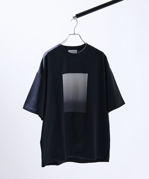 グラデーション グラフィック プリントTシャツ/オーバーサイズ