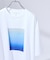 グラデーション グラフィック プリントTシャツ/オーバーサイズ