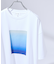 グラデーション グラフィック プリントTシャツ/オーバーサイズ
