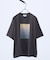 グラデーション グラフィック プリントTシャツ/オーバーサイズ