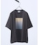 グラデーション グラフィック プリントTシャツ/オーバーサイズ