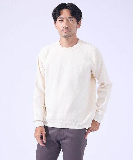 【QUEST / ワンポイントロゴ】モールリンクス ニット