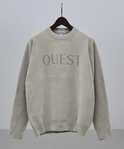 【QUEST / ワンポイントロゴ】モールリンクス ニット