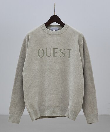 【QUEST / ワンポイントロゴ】モールリンクス ニット