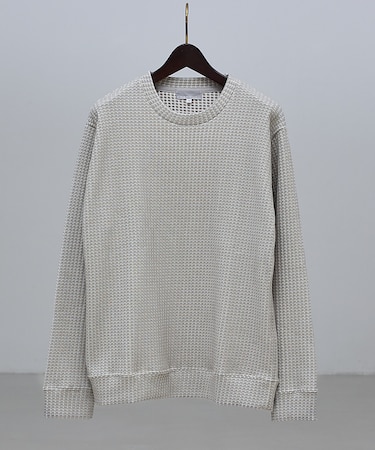 【立体ビッグワッフル】 長袖Tシャツ
