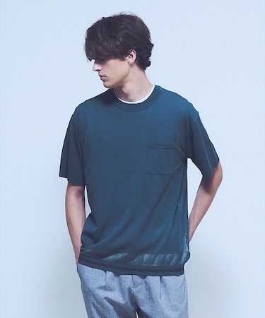 メッシュニット シアーTシャツ/ サマーニット