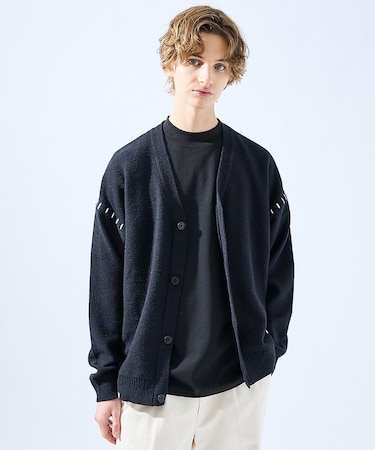 【AH ABAHOUSE】ハンドステッチ カーディガン