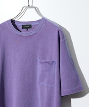 【シャンブレー加工】ポケットＴシャツ / 製品染めＴシャツ