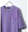 【シャンブレー加工】ポケットＴシャツ / 製品染めＴシャツ