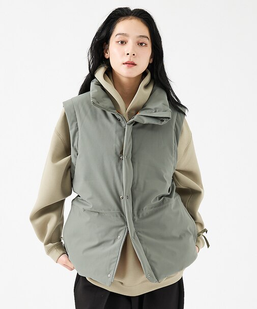 【FORTUNA/フォルトゥナ】ダウンベスト/ファイバーダウンベスト/配色/ユニ