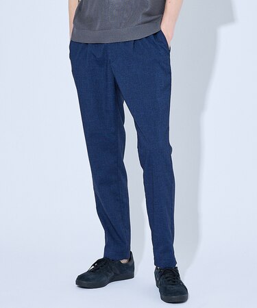 ウールフェイス＆ドライタッチ  1プリーツ イージーパンツ / スリムテーパード