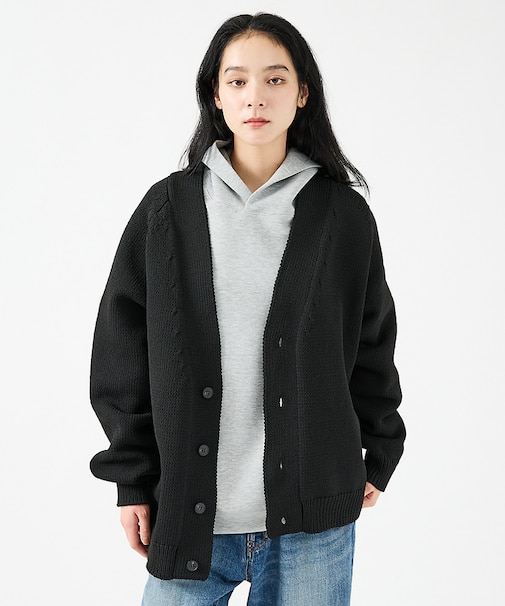 【FORTUNA/フォルトゥナ】ECOTEC-Knit /オーバーサイズ カーデ