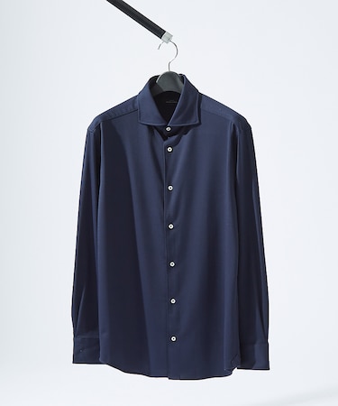 【接触冷感】アイスピケ ストレッチ 長袖シャツ / FLEX SHIRTS