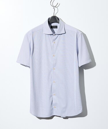 ハイストレッチ バックストライプ半袖シャツ【FLEX SHIRTS】