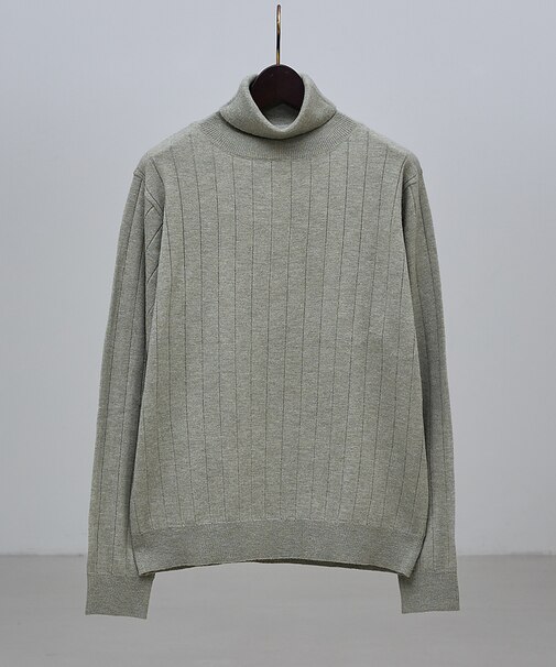 【カシミヤタッチ】タートルネック ニット/ ウォッシャブル