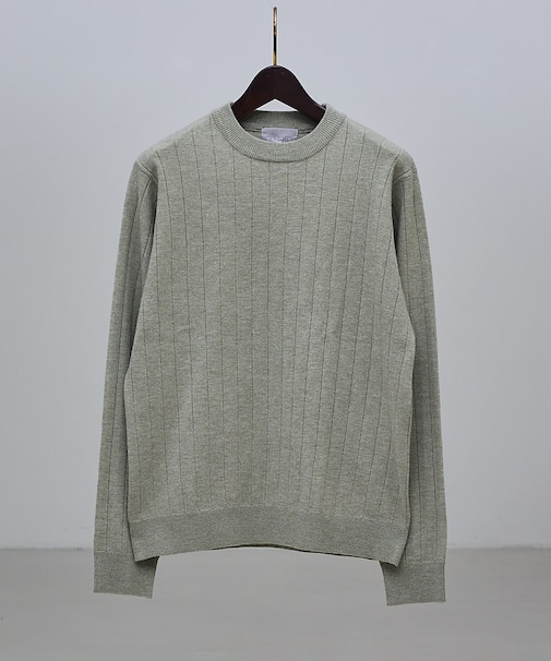 【カシミヤタッチ】プルオーバー クルーネック ニット / ウォッシャブル