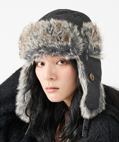 【RUBEN/ルーベン】DENIM FLYGHT CAP/デニムフライトキャップ