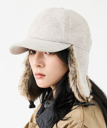 【RUBEN/ルーベン】WOOL LIKED EARCOVE CAP/ウールライ