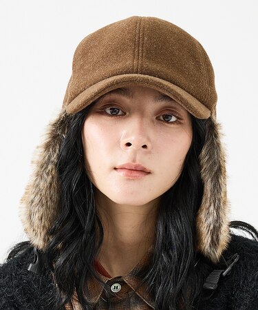 【RUBEN/ルーベン】WOOL LIKED EARCOVE CAP/ウールライ