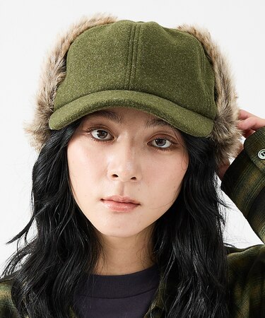 【RUBEN/ルーベン】WOOL LIKED EARCOVE CAP/ウールライ
