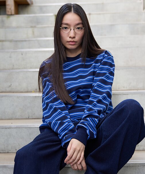 BARBARIAN 12ozHEAVY WEIGHTスウェット/ボーダー/ユニセ