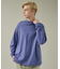 【シルケット加工】モックネック ロングTシャツ