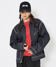 【Lee/リー 】DENIM ZIP UP BLOUSON/オーバーサイズ デニ