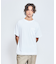 キーネック カノコ半袖Tシャツ / フェイクレイヤード
