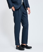 【セットアップ対応】デニムライク ワンタック イージースラックス / 2WAYス