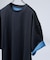 【リバーシブル配色】バックメッシュ 半袖Ｔシャツ / オーバーサイズ