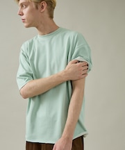 【リバーシブル配色】バックメッシュ 半袖Ｔシャツ / オーバーサイズ