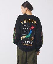 【YOIDORE/ヨイドレ】酒愛好家スーベニア刺繍スウェット/秋冬/ユニセックス