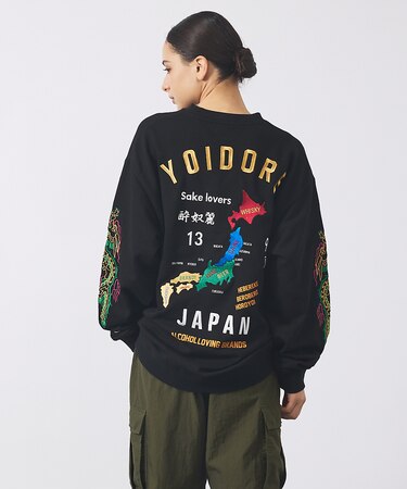 【YOIDORE/ヨイドレ】酒愛好家スーベニア刺繍スウェット/秋冬/ユニセックス