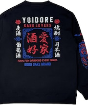 【YOIDORE/ヨイドレ】酒愛好家スーベニア刺繍スウェット/秋冬/ユニセックス