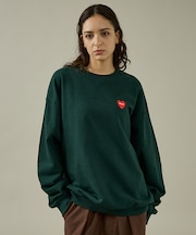 【POLER / ポーラー】HEART LOGO EMBROIDERY CREW
