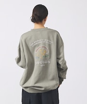 【POLER/ポーラー】EMB PIGMENT DYE CREW/ピグメント加工