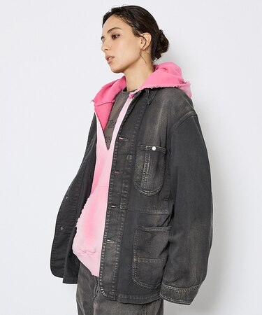 【Johnbull/ジョンブル】ガーメントダイ カバーオール / ユニセックス/