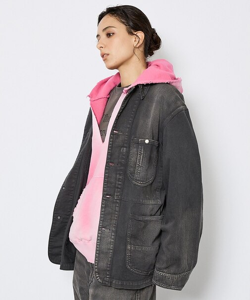 【Johnbull/ジョンブル】ガーメントダイ カバーオール / ユニセックス/