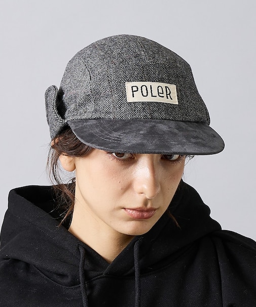 【POLER / ポーラー】TWEED FLAP CAP / ツイード フラップ