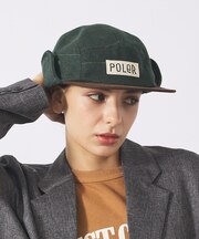 【POLER / ポーラー】TWEED FLAP CAP / ツイード フラップ