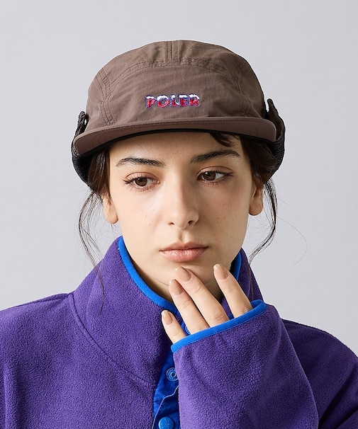 【POLER / ポーラー】NYLON FLAP CAP / ナイロン フラップ