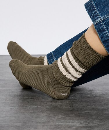 【YUQRI/ユクリ】Walky/ラインソックス/靴下/消臭機能【WEB限定】