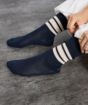 【YUQRI/ユクリ】Walky/ラインソックス/靴下/消臭機能【WEB限定】