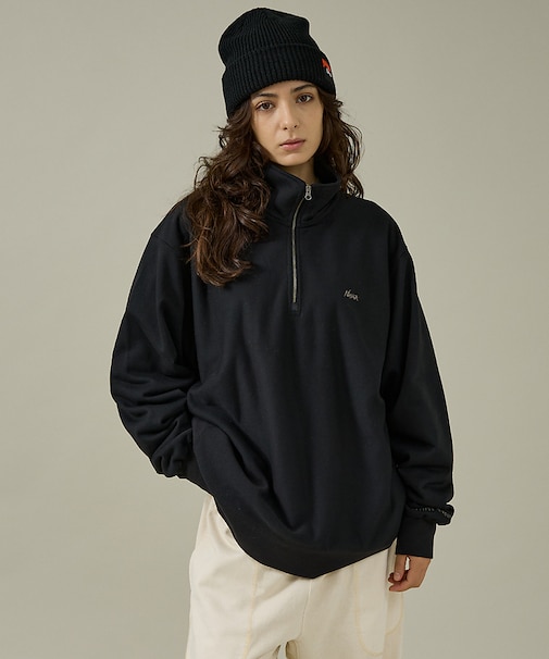 【NANGA/ナンガ】DRY MIX TERRY HALF ZIP SWEAT/