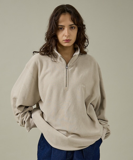 【NANGA/ナンガ】DRY MIX TERRY HALF ZIP SWEAT/