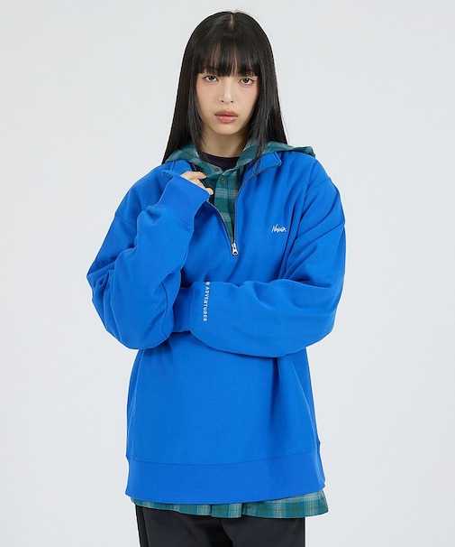 【NANGA/ナンガ】DRY MIX TERRY HALF ZIP SWEAT/